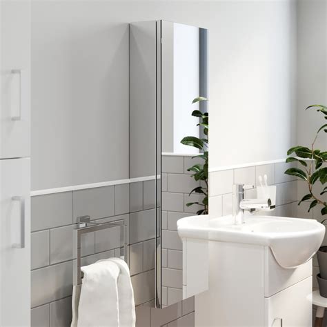 tall stainless steel bathroom cabinets uk|stainless steel mirrored bathroom cabinet.